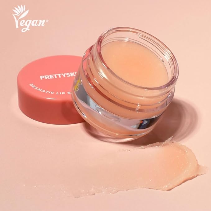 PS.PRETTYSKIN Korean Vegan Lip Sleeping Pack for Intense Hydration | Nourish Dry Lips with Glossy Finish 9g (Dreamy Grapefruit)