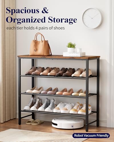 Kitsure Shoe Rack for Closet, Shoe Storage, 29.5" Wide - Image 5