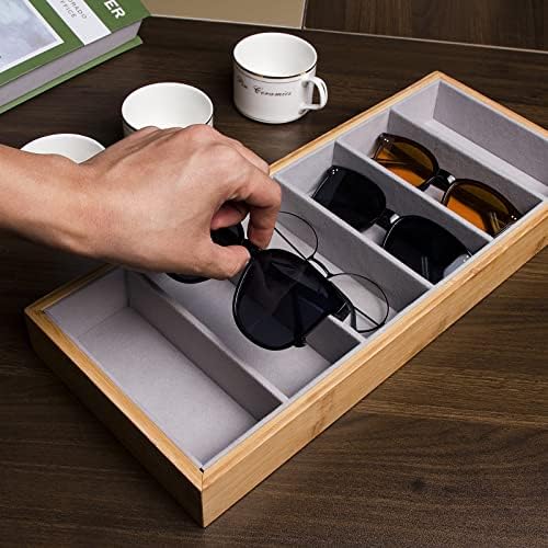 Natural bamboo Glasses Eyeglass Eyewear Sun glasses Sunglasses Box Storage Case - Image 6