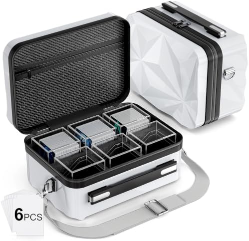 Proijeut Card Deck Box with Portable Case, 6 Pack Clear Commander Deck Box with by PROijeut