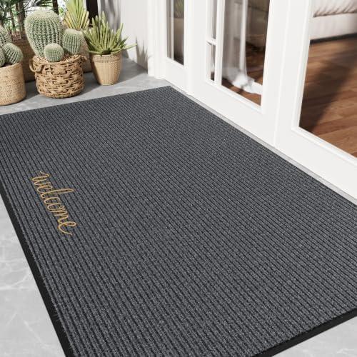 Front Door Mat Outside Entrance, Heavy Duty Welcome Mat by EZ2LIVE