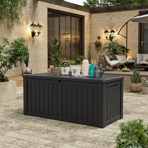 KAMABOKO Outdoor Storage Box, 160 Gallon Deck Box Outdoor Waterproof - Image 6