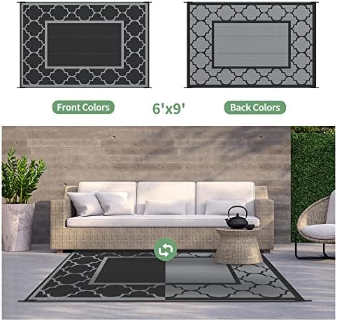 GENIMO Outdoor Rug, Waterproof Plastic Rugs - Image 4