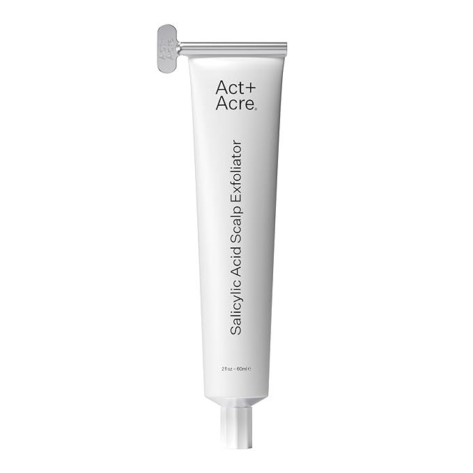ACT+ ACRE Cold Processed Salicylic Acid Exfoliator | For Loose Flakes, Excess Oil, Scalp Build-Up | Salicylic Acid, Papaya, Peppermint | Balance, Soothe | Vegan, Color Safe, Fragrance-Free | 2 Fl Oz