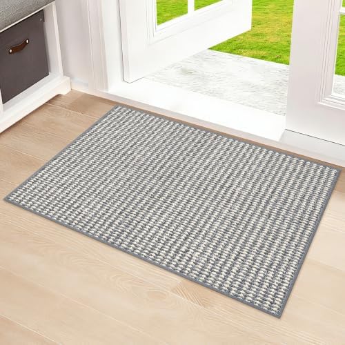 Ultra Thin Door Mat 20"x 32", Non-Slip Entrance Rugs by SharpWeaRug