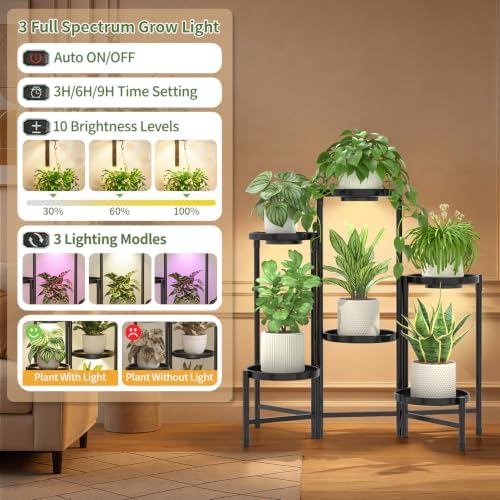 LASZOLA Plant Stand Indoor 10 Inch Large Tray - Image 4
