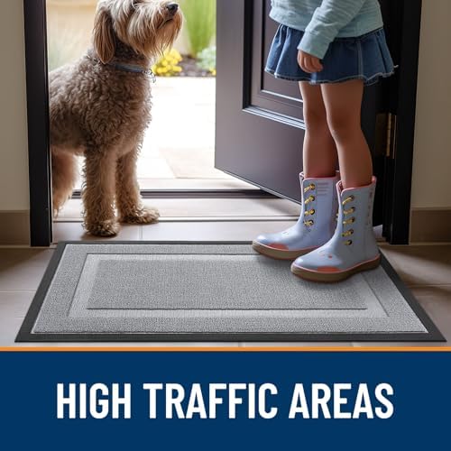 OLANLY Front Door Mat Outside 71x23, All-Season Heavy-Duty Rubber Doormat - Image 6
