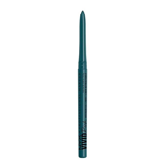 NYX PROFESSIONAL MAKEUP Mechanical Eye Pencil, Vivid Rich Mechanical, Creamy Retractable Eyeliner - Aquamarine Dream, Aqua Green Eyeliner