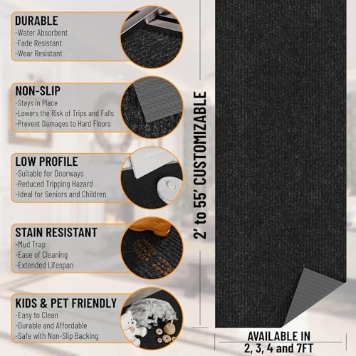 Ottomanson 3x33 Hallway Runner Rug – Non-Slip Indoor Outdoor Door Mat - Image 3