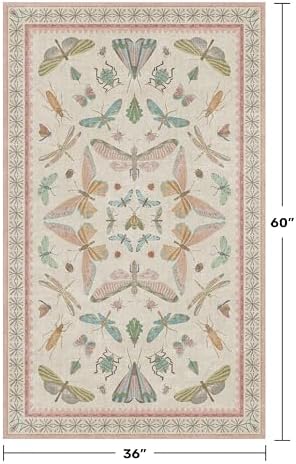 3x5 Flower Area Rug for Girls Bedroom - Image 2