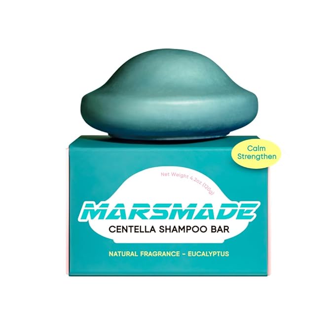 Centella Shampoo Bar 2.0 - Hydrating & Moisturizing Natural Hair Soap Bar Shampoo for Hair & Scalp Nourishment - Bathing Soap Solid Shampoo for All Hair Types (120g, 4.23oz)