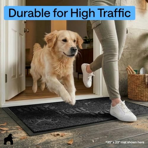 GORILLA GRIP WeatherMAX Door Mat, Indoor Outdoor Use - Image 7