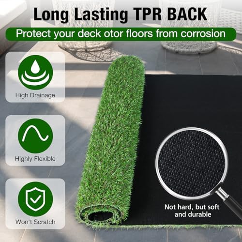 XLX TURF 10FT X 10FT Artificial Turf Grass Rug - Image 5