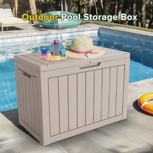 45 Gallon Outdoor Deck Box, Lockable Waterproof Outdoor Storage Boxes - Image 2