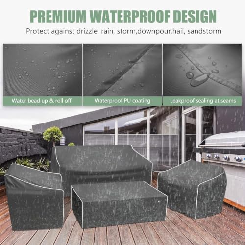 Gasadar Patio Furniture Covers 4-Piece Set - Image 3