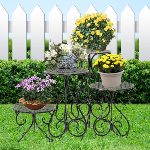 NAKUPE 4-Pack Metal Plant Stand - Image 5