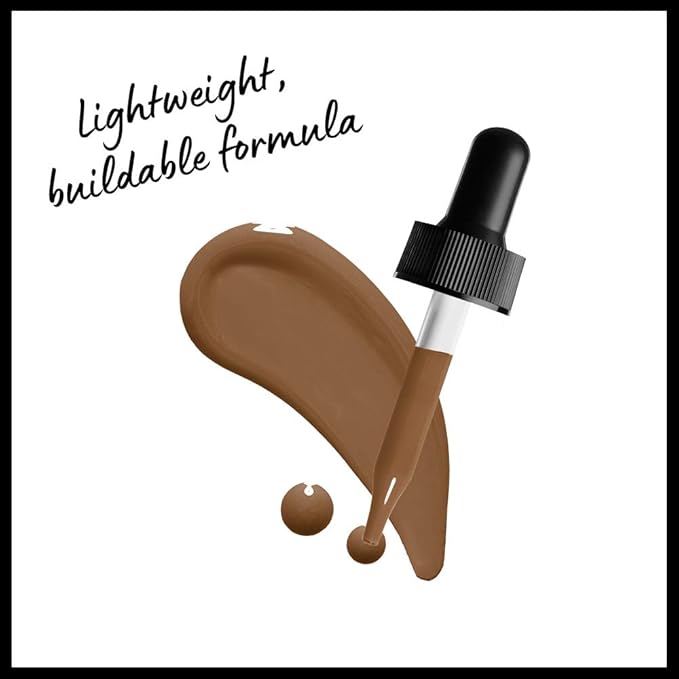 NYX PROFESSIONAL MAKEUP Total Control Pro Drop Foundation, Skin-True Buildable Coverage - Deep Sable