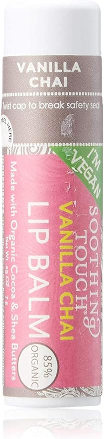 Soothing Touch Lip Balm - Vegan Vanilla Chai - Case of 12 - .25 oz