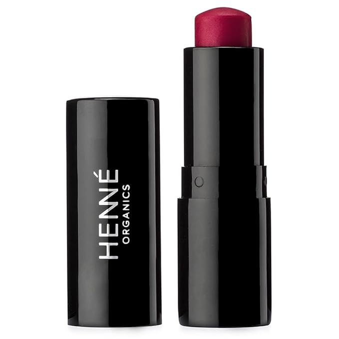 Henné Organics Luxury Lip Tint - Moisturizing, Sheer Natural Color - Blissful (Raspberry)