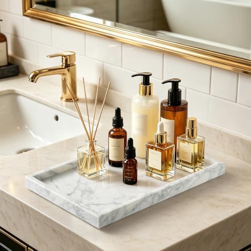 Real Natural Large Marble Tray for Bathroom, Kitchen Counter - Image 6