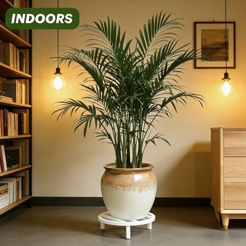 3 Pack 12 Inch Metal Plant Stands Outdoor Indoor Pot Riser - Image 5