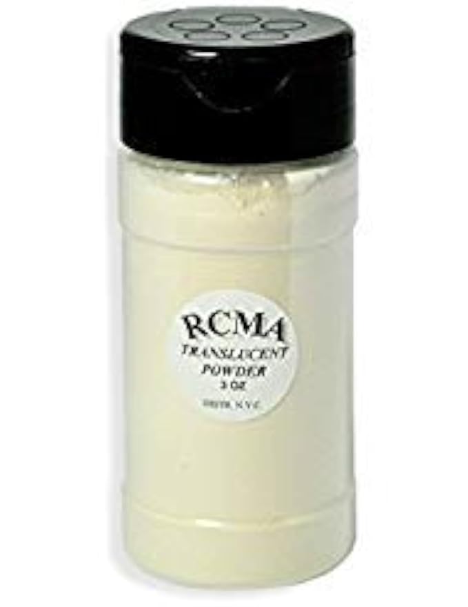 RCMA - Translucent Powder with Flesh Tone Pigment for Flawless Finish - Professional Makeup - Bottle 3 Ounces - Movie, Theater, or Everyday Makeup