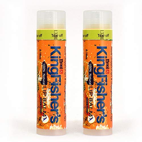 Kingfisher’s Noni Lip Balm, 2-Pack, 100% Natural Ingredients, Noni Original Oil & Virgin Coconut Oil, Ultra Hydrating Lip Balm, Sweet Orange Flavor Lip Care