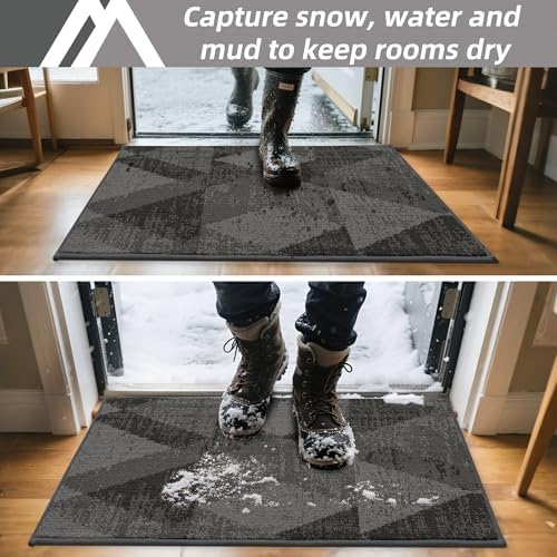 COSY HOMEER Entryway Rugs Doormat 36"x60", Non-Slip Absorbent Door Mat - Image 2