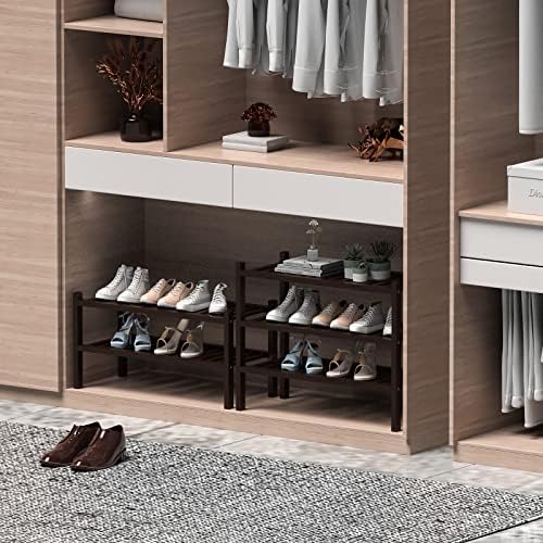 ROMGUAR CRAFT 2 Tier Bamboo Shoe Rack - Image 4
