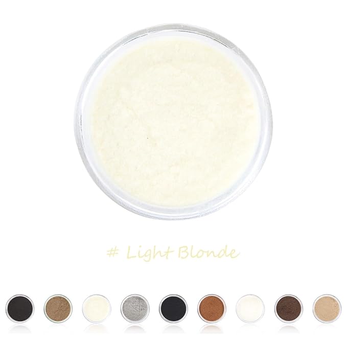 Hair Fibers for Thinning Hair for Women All-Natural Hair Building Fibers 0.98 Oz Hair Volume Powder Bald Spot Cover Up for Men & Women (Light Blonde)