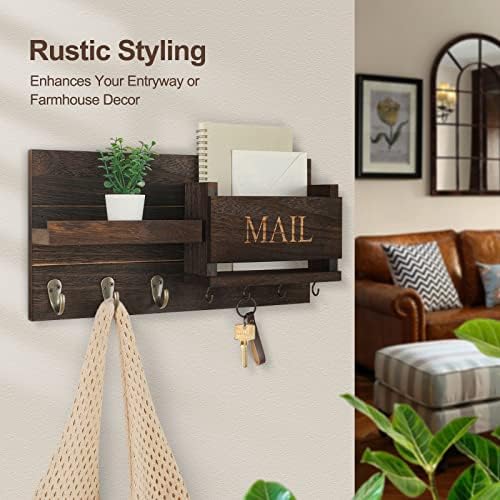 Lwenki Mail Organizer for Wall Mount – Key Holder - Image 5