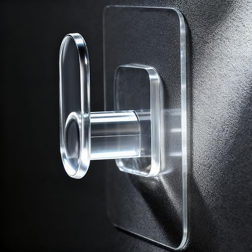 DELITON Clear Cute Storage Hooks, 10 Packs, Adhesion - Image 2