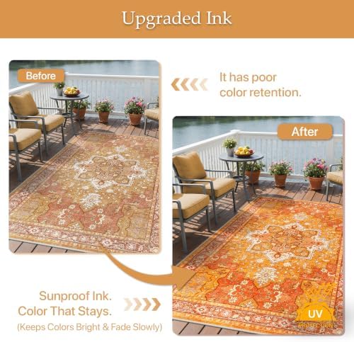 GENIMO Indoor Outdoor Rug, Washable - Image 5