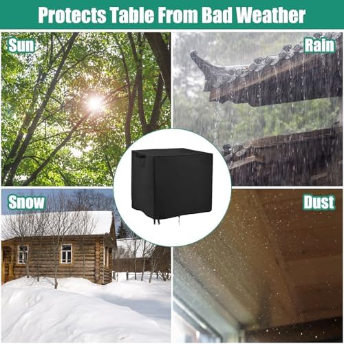 Outdoor Prep Table Cover for 44 inch Patio Serve Prep Storage Cart - Image 5