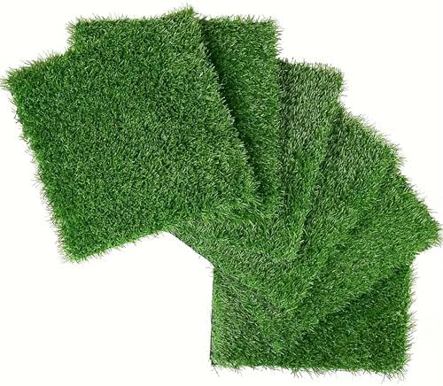 36Pcs Artificial Grass Tiles 12"x12" Outdoor Interlocking Turf Squares Deck - Image 3