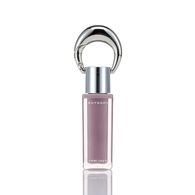 ENTROPY Makeup 2-in-1 Charm Shiny Glowy Lip & Cheek Gloss Tint Keychain, High Pigment Glossy Lip Color & Plumping Gloss, C9 Berly Charm