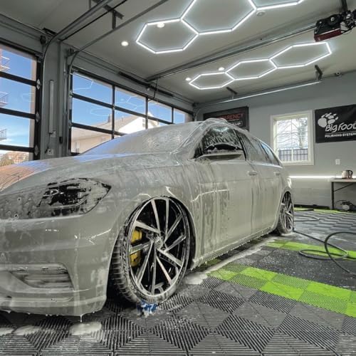 Swisstrax Ribtrax PRO Garage Floor Tiles, Techno Green - Image 4