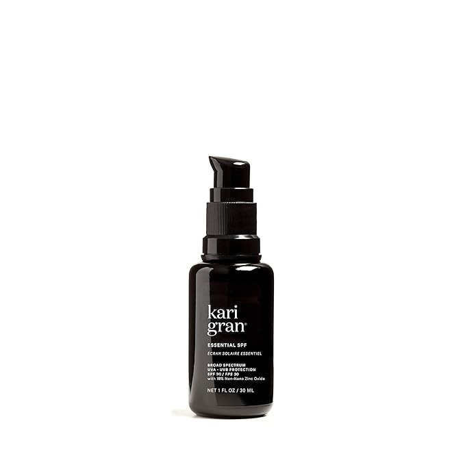 Kari Gran - Natural Essential SPF 30 Moisturizing Facial Sunscreen with Plant-Based Ingredients (1oz / 30ml)
