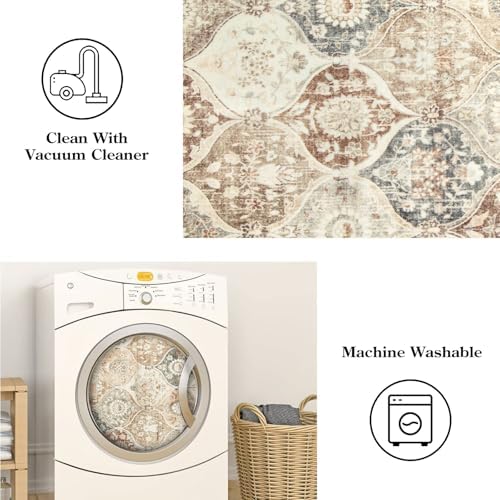 Lahome Moroccan Entryway Rug, 2x3 Kitchen Rugs Non Slip Washable - Image 4