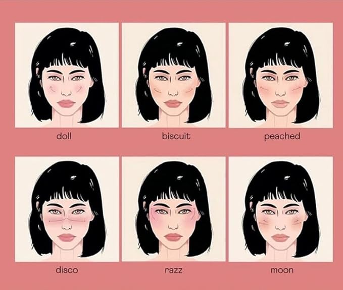 Stamp Liquid Blush Stamp Blush with Heart Shaped Applicator Natural Long Lasting Blush, Light and Airy Makeup for Women (1)