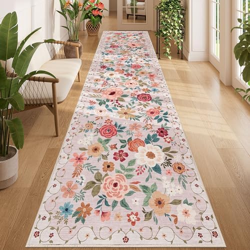 DUKINO 3x12 Washable Runner Rug, Long Hallway Runner Rug Non Slip by DUKINO