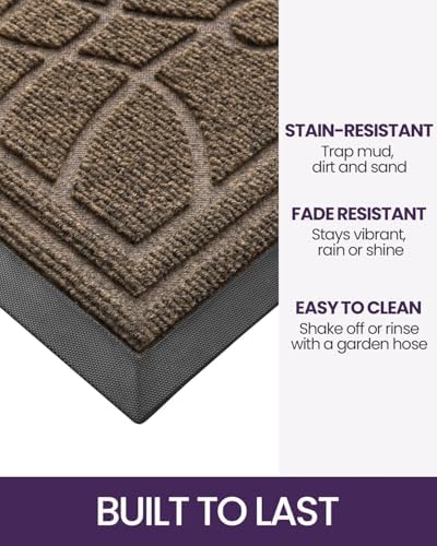 DEXI Front Door Mat Outside Entrance 3x5, Heavy Duty Non Slip - Image 5