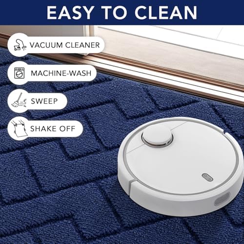 hicorfe Dirt Trapper Indoor Doormat, Non Slip Backing Washable Door Mats - Image 6