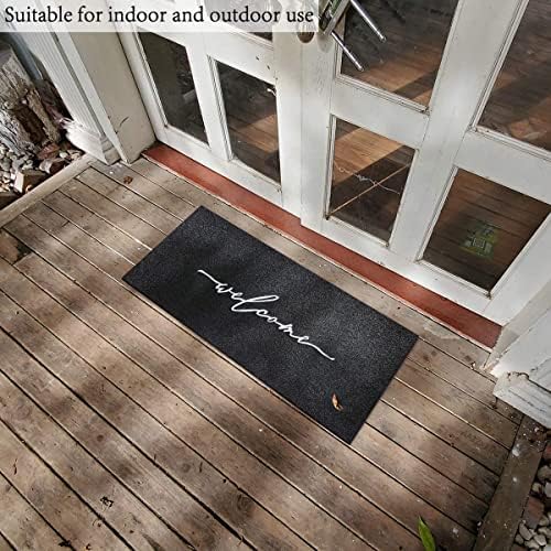 AAZZKANG Welcome Mats for Front Door Non Slip Indoor Outdoor Doormat Large - Image 2