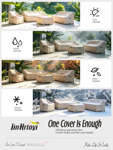 JinHrtoyi Outdoor Chair Covers 2 Pack, 30Wx34Dx38H inches Patio Chair Cover - Image 5