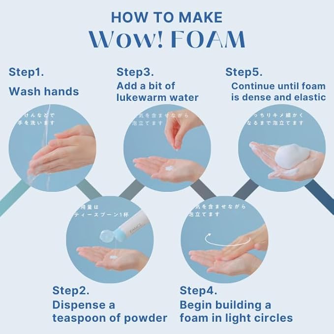 FANCL Facial Cleansing Powder & Foaming Net Set