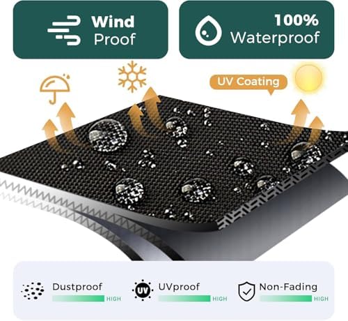 SUNICO Outdoor Table Covers Waterproof Rectangle 70x40x6in - Image 4