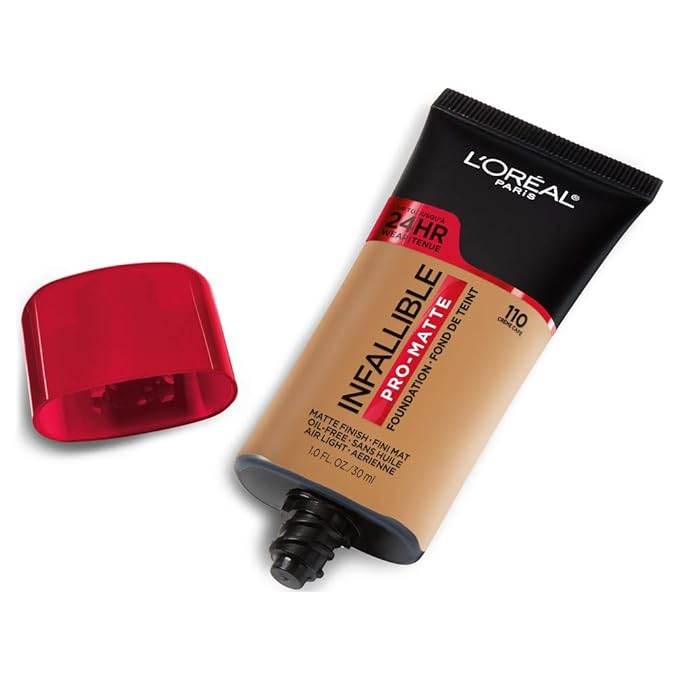 L'Oreal Paris Cosmetics Makeup Infallible Pro-Matte Liquid Longwear Foundation, Créme Café, 1 fl oz.