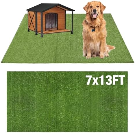 GLOBREEN Pet Artificial Grass 7 FT X 13 FT, Fake Grass Turf Carpet by WelcomeGLOBREEN