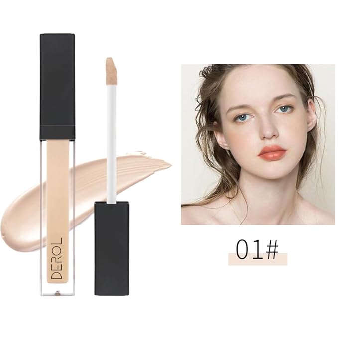 Liquid Concealer Makeup - Natural Coverage & Highly Pigmented Lightweight Concealers 6.5ml (01)